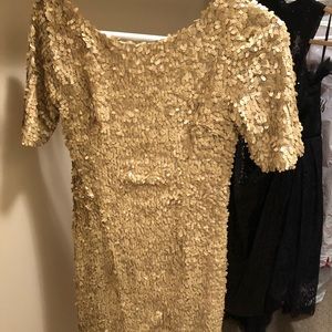 Brand new gold sequins dress size small
